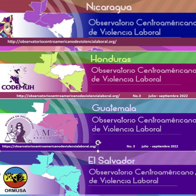 Boletines del Observatorio Centroamericano de Violencia Laboral (julio - septiembre 2022)
