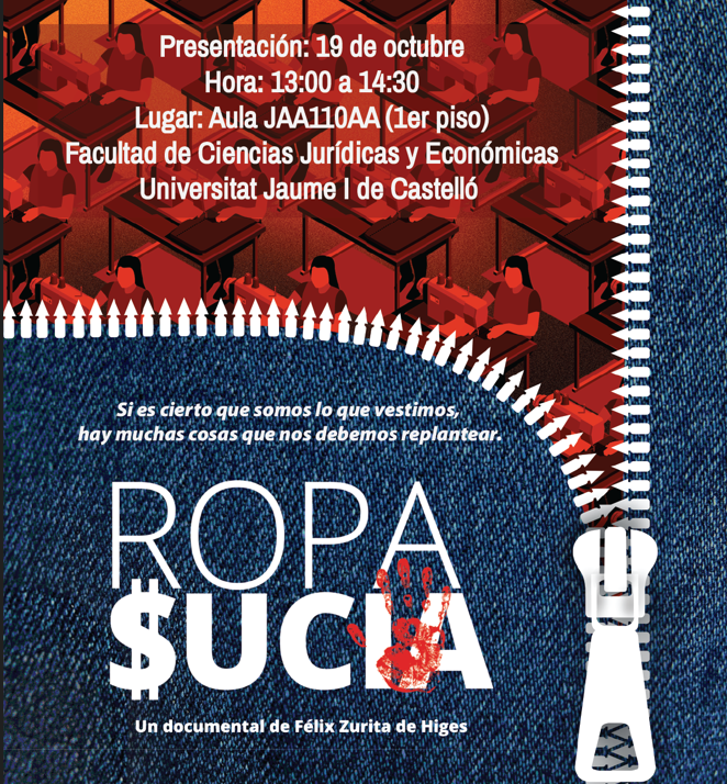 Visionado y coloquio sobre el documental Ropa Sucia con estudiantes de la UJI